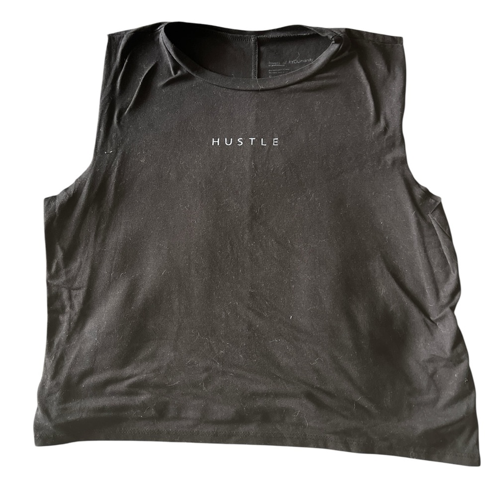 Lovers of hYOUmanity Hustle‎ Black Sleeveless muscle tank top size small
